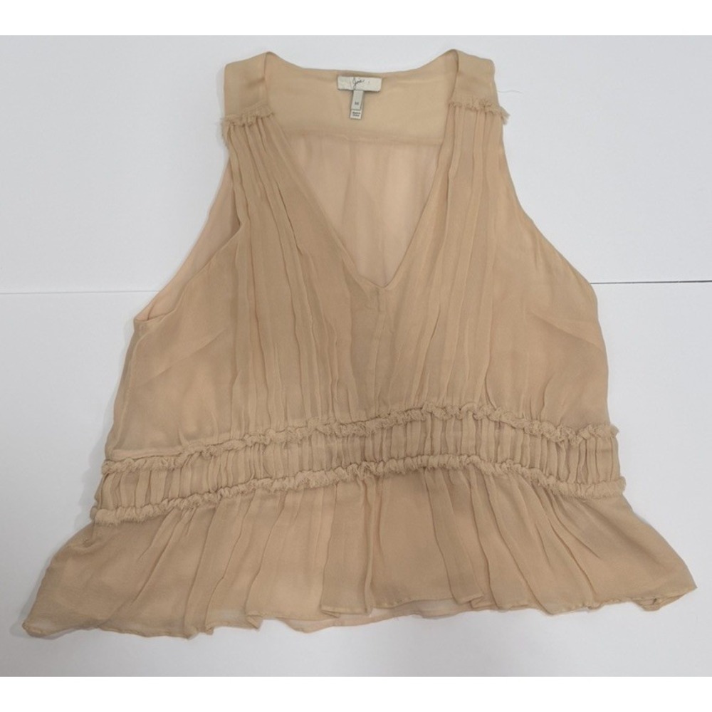 JOIE Women's Boho Ruffle Babydoll Tank Top – Size Medium
